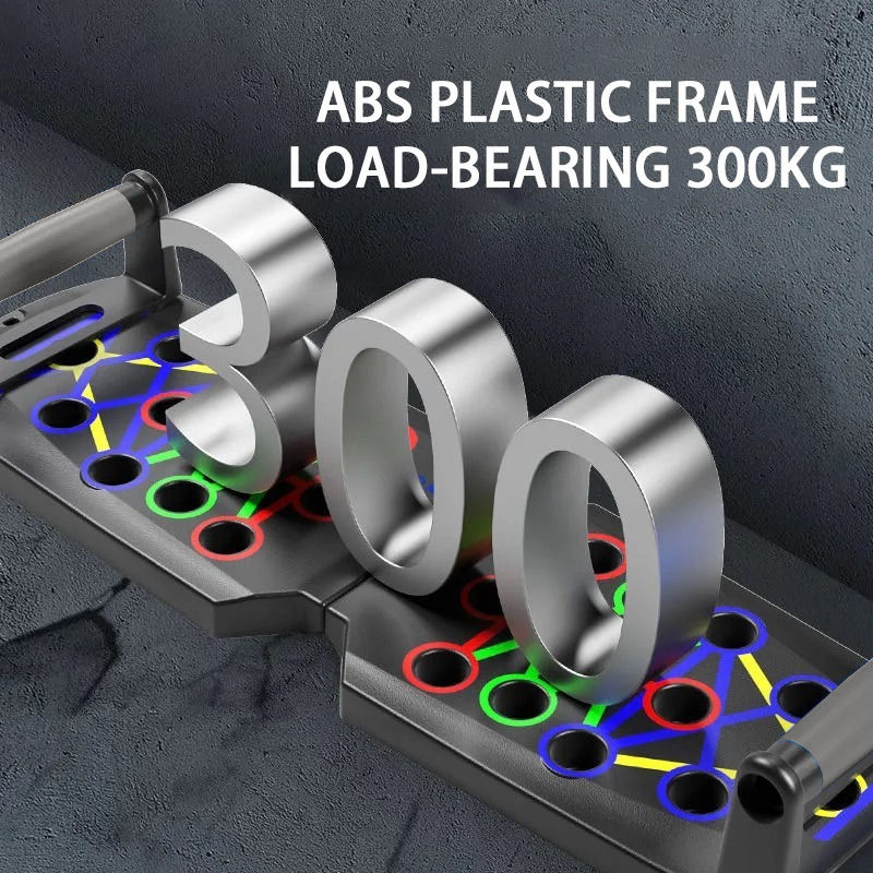 Thumbnail: Portable Multifunctional Push-up Board Set With Handles Foldable Fitness Equipme