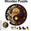 Thumbnail: Wooden Jigsaw Puzzles – Colorful Mushroom Earth & Tree, Sunflower