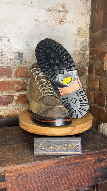 Thumbnail: vibram heavy lugged half sole and heel