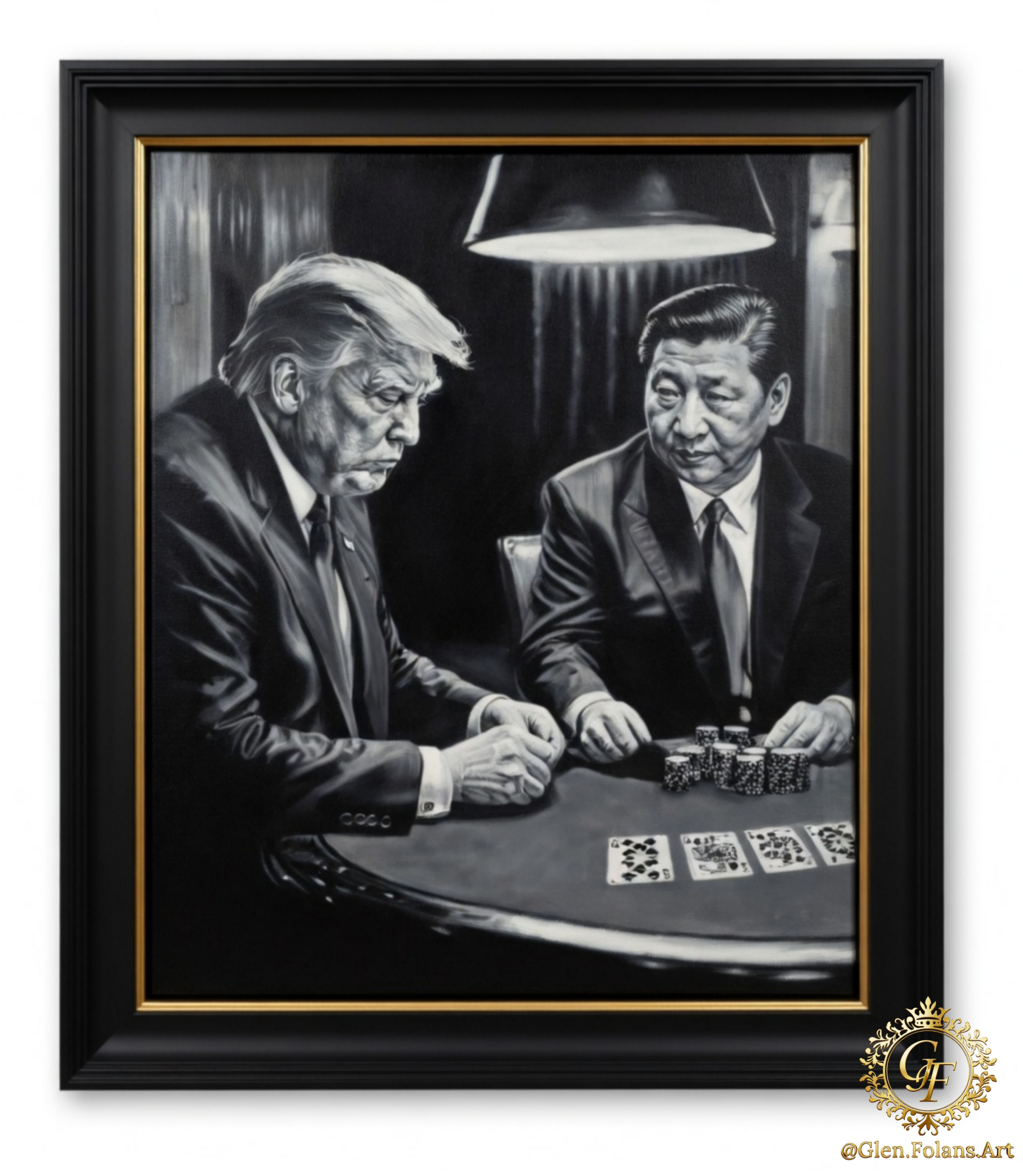Donald Trump Xi Jin Ping 2 – Limited Edition Aluminium Print
