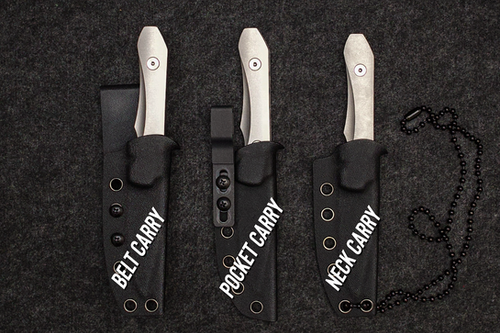 Black washed X Series EDC fixed blade | Griffin Company