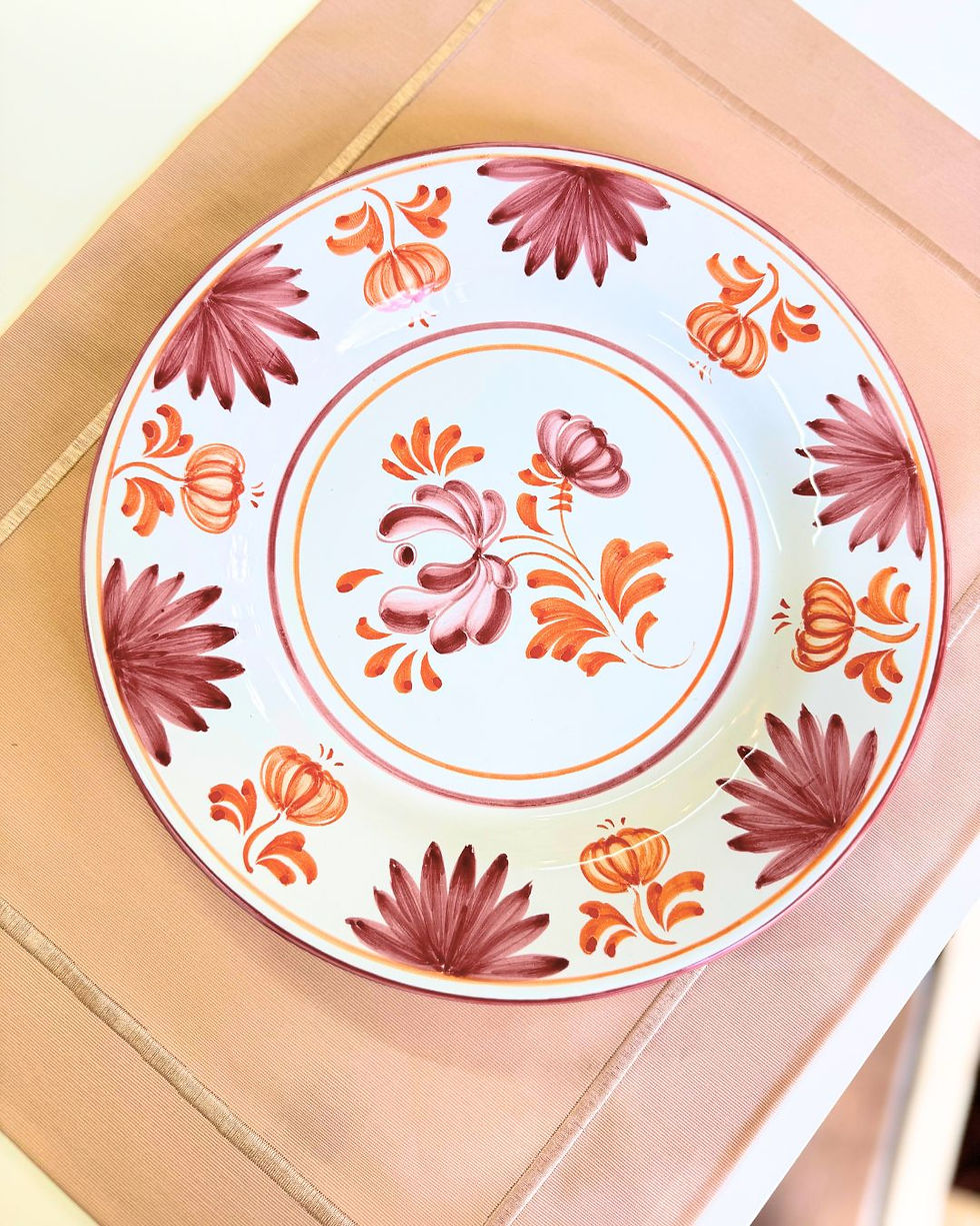 Prato Raso Papavero - Rosa e Laranja