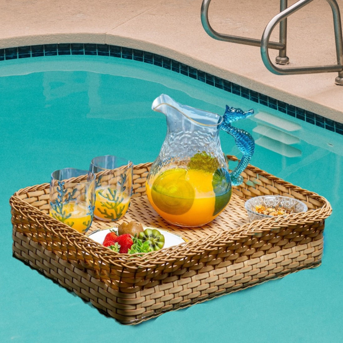 Bandeja Flutuante 50cm Vime Natural