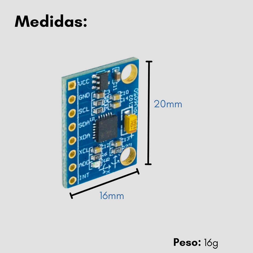 Miniatura: Módulo Acelerômetro Giroscópio 3 Eixos Mpu-6050 Gy-521