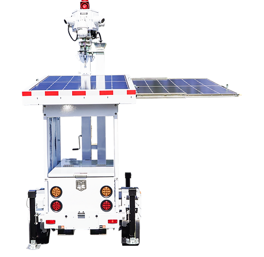 mobile solar cctv surveillance trailer