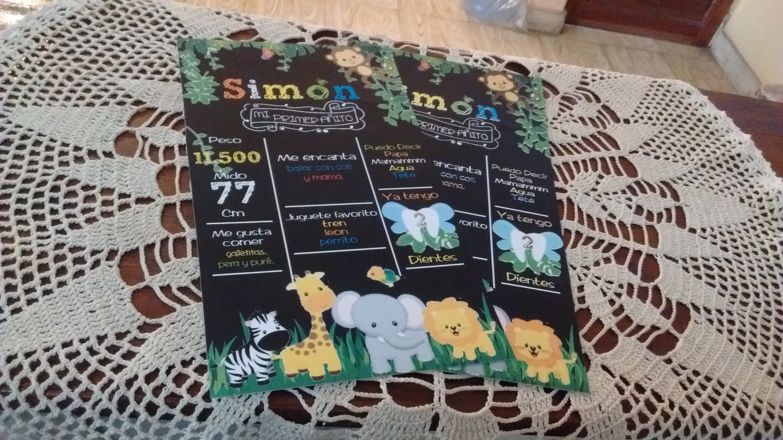 tarjeta infantil