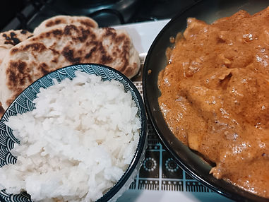 butter chicken i domaći naan