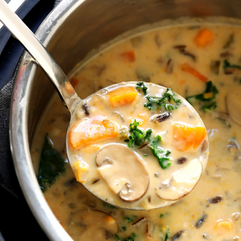 Cozy Autumn Wild Rice Soup