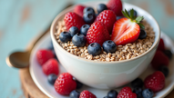 Creating a Refreshing Summer Berry Yogurt Parfait with Flaxseeds
