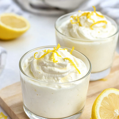 Creamy Cottage Cheese Lemon Mousse 