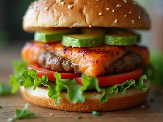 Delicious Salmon Burger with Avocado Ingredients and Recipe to Try at Home
