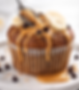 Close-up view of a golden banana protein bake fresh out of the oven