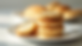 Close-up view of golden fluffy cloud bread slices stacked on a white plate