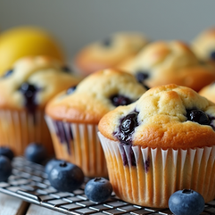 Deliciously Healthy Lemon Blueberry Muffins with Oats and Greek Yogurt Recipe