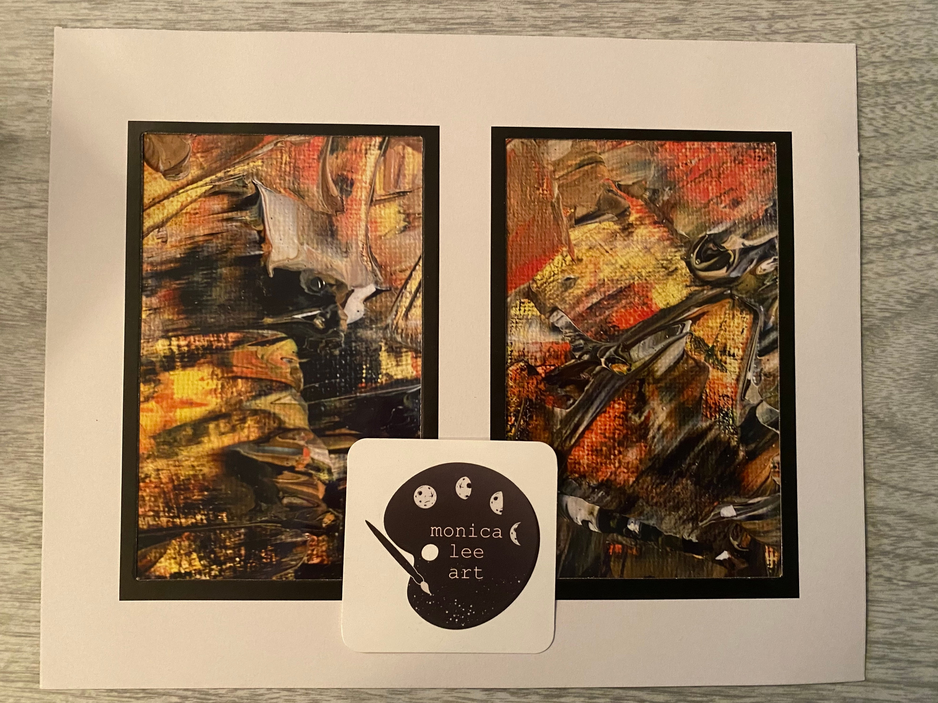 framed prints - warm flames