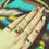 Thumbnail: brass ring size 5.5 - single orange 