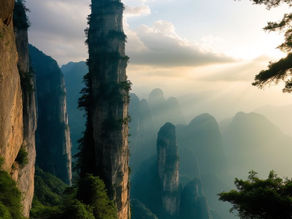 Zhangjiajie National Forest Park, China – Gunung Avatar yang Menjulang ke Langit
