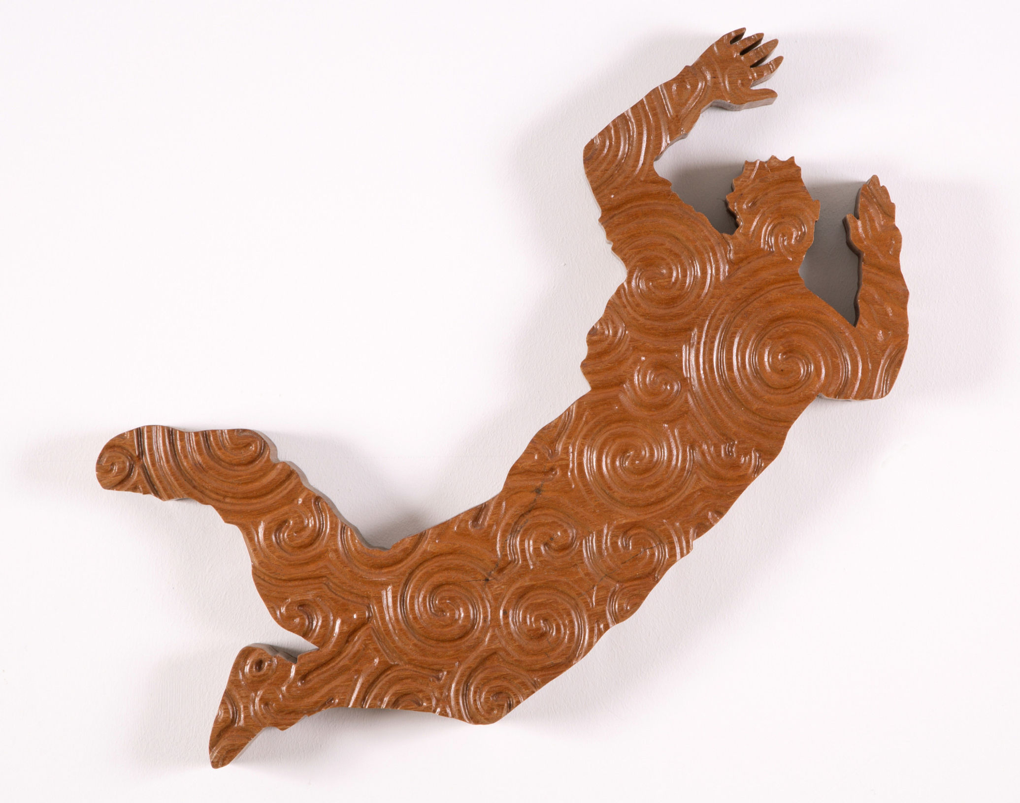 Falling (over Spiral Wave Field)