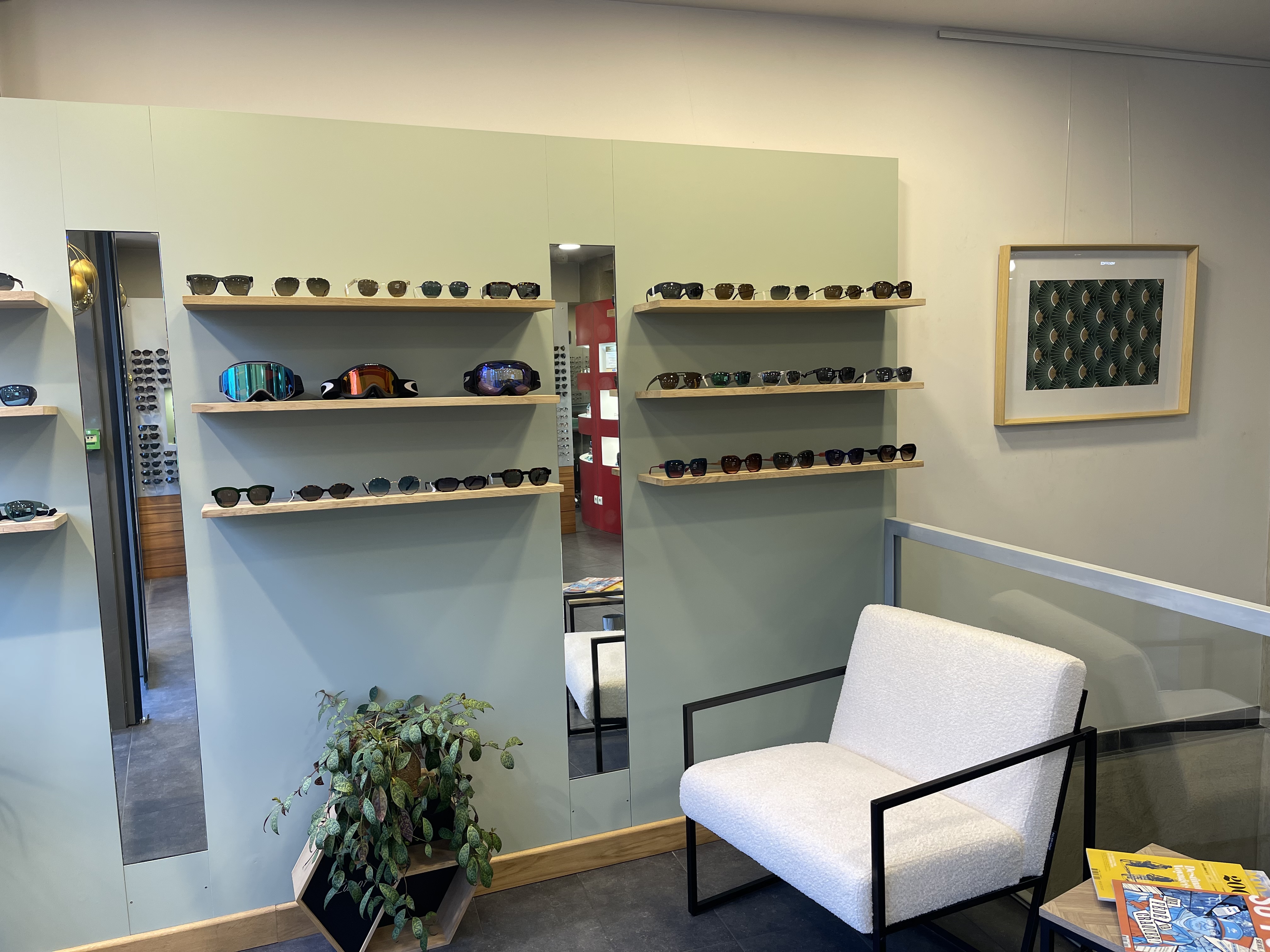 Intérieur de la boutique Passion Vision Opticien