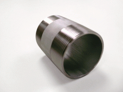 Nipple, 2" x 3" Long, Item #: 14001