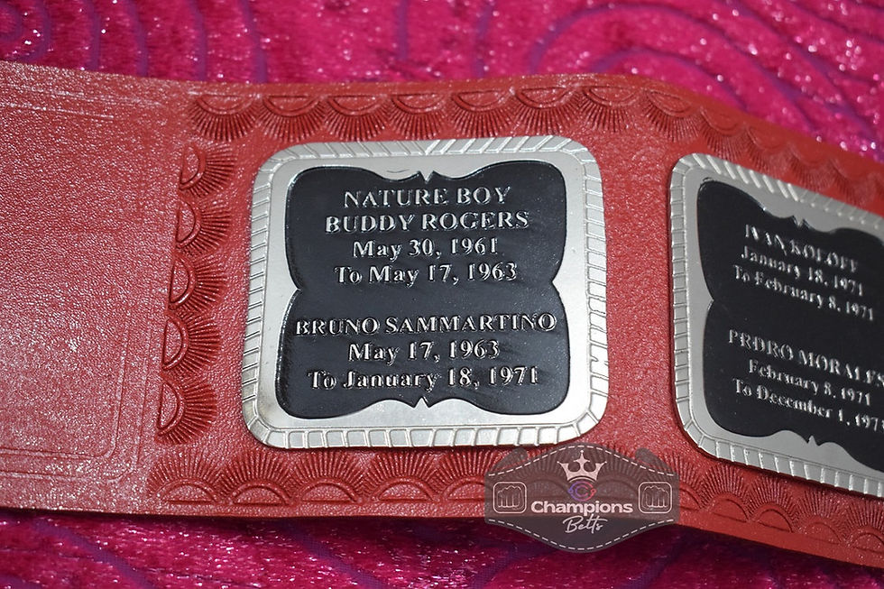 Thumbnail: WWF Hulk Hogan 1984 World Heavyweight Red Strap Wrestling Championship Belt