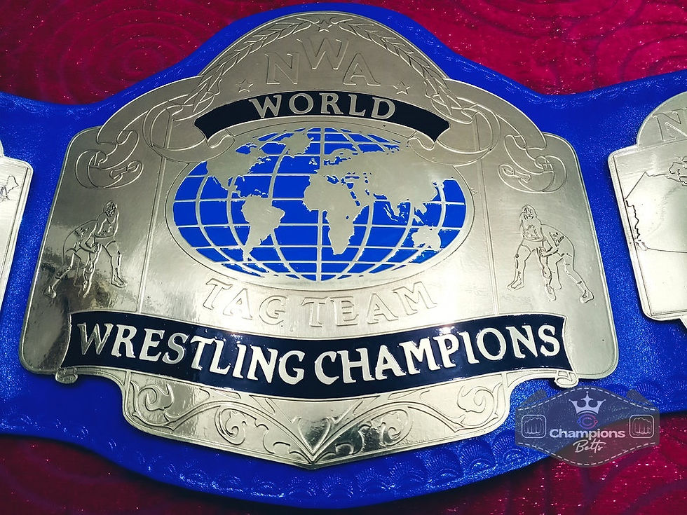 Thumbnail: NWA World Tag Team Blue Strap Wrestling Championship Belt
