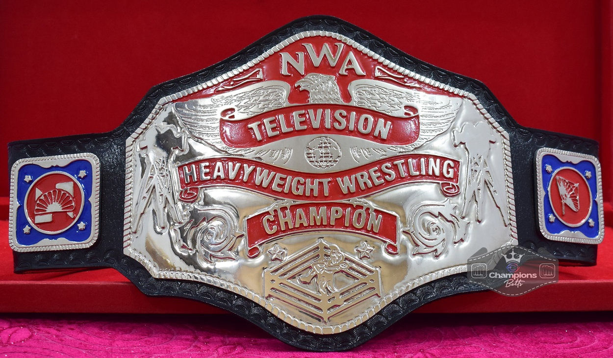 NWA Black Television Championship Belt (4mm Zinc)