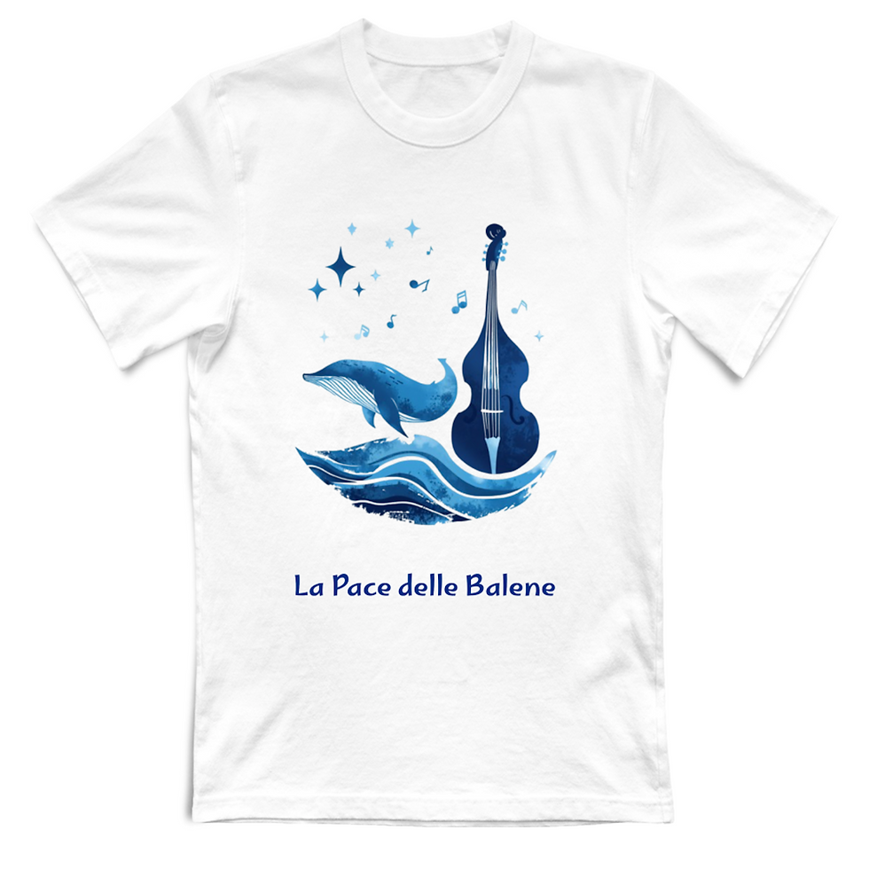 Miniatura: T-shirt bianca bambino La Pace delle Balene
