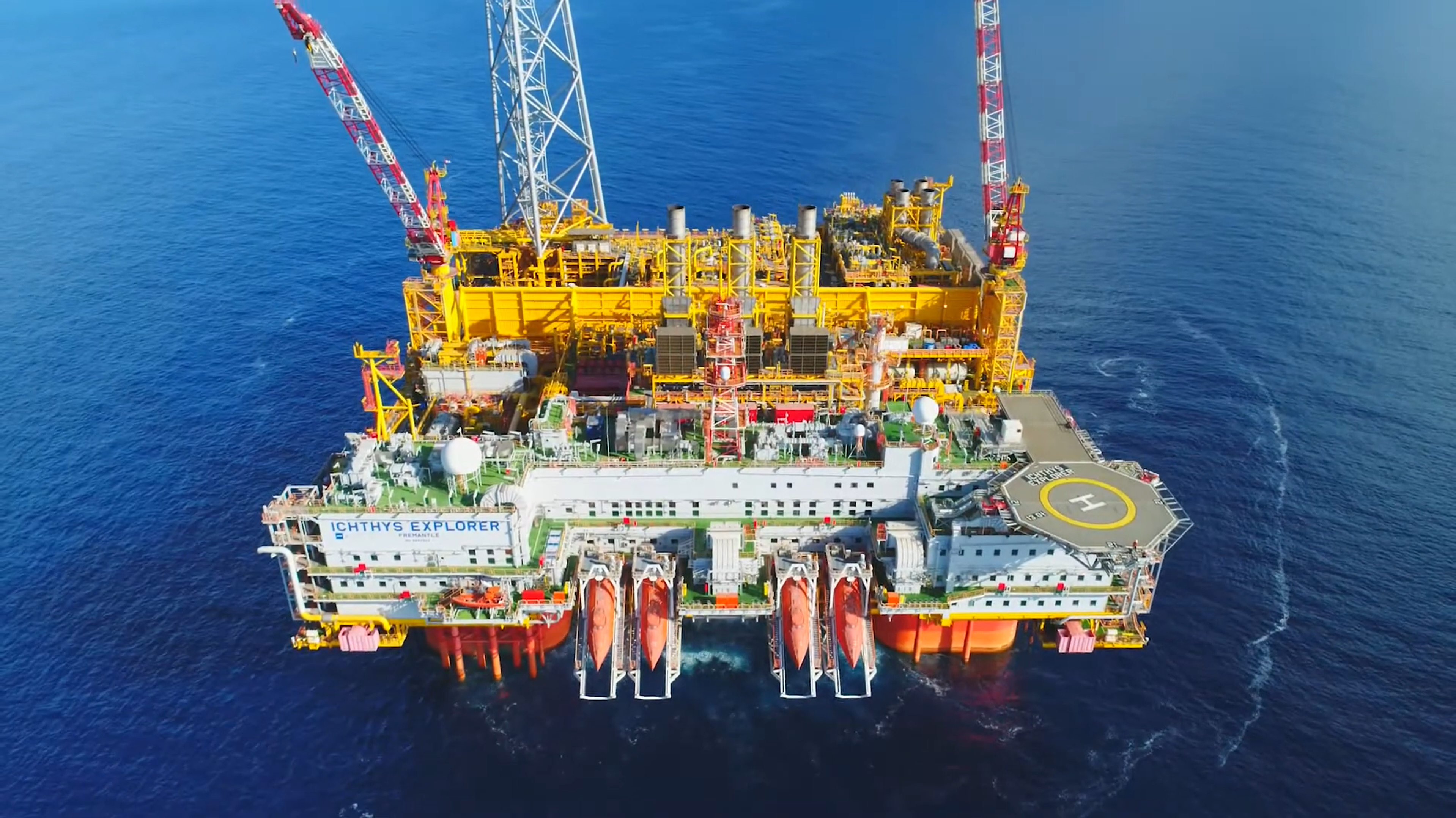 Ichthys Explorer CPF offshore platform photo