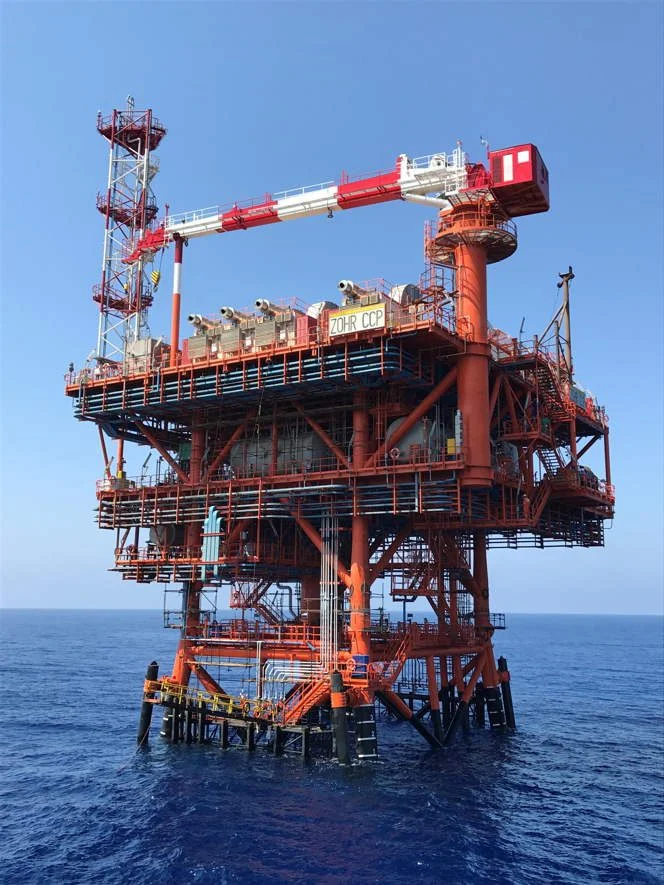 Zohr offshore platform photo