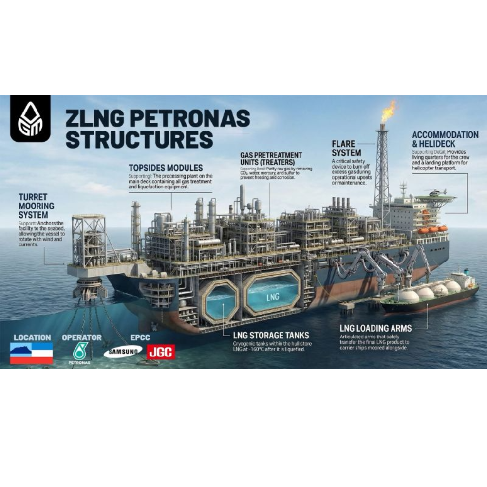 Dua PFLNG layout