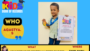 Youngest Kid To Identify All Pieces Of Chess - Achieved By Agastya. S