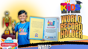 Maximum Items Identified And Recited In 44 Minutes-Achieved By Ashvikrajeev