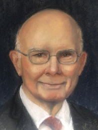 Elder Oaks pastel art LDS art
