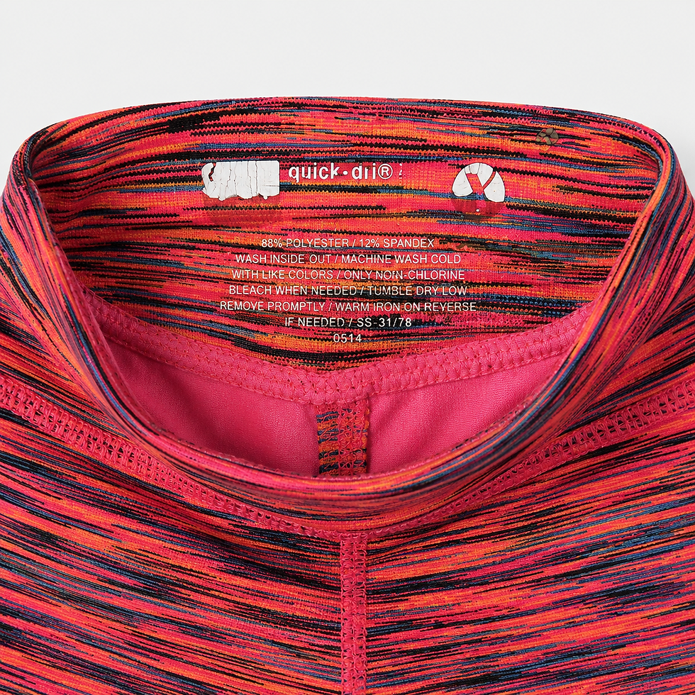 Thumbnail: Xersion Girl's Quick-Dri Activewear Spacedye Booty Shorts
