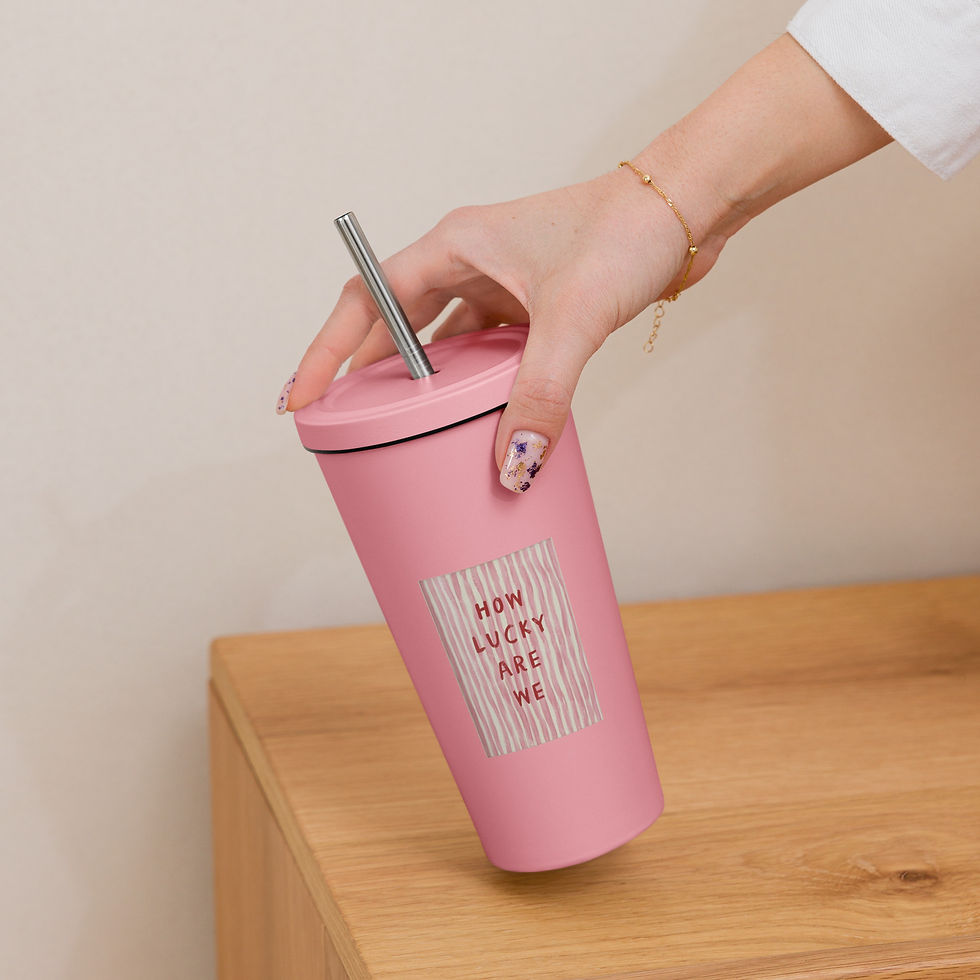 Thumbnail: Insulated tumbler with a straw