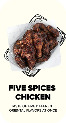 Five Spices Chicken - Tastse of five different oriental flavors at once