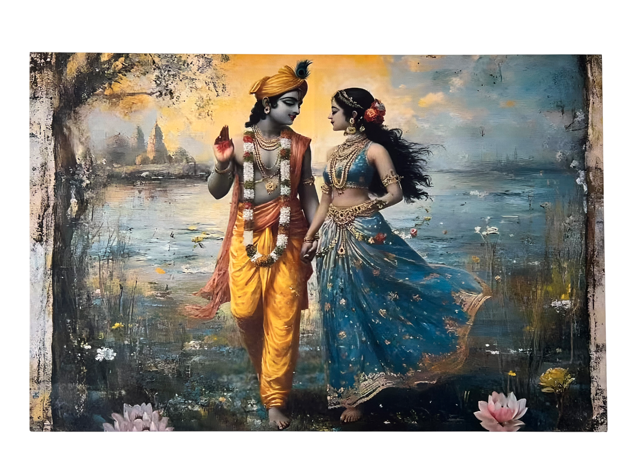 Radha krishna canvas