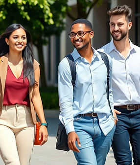 diverse group of YAs smiling_walking2_ed