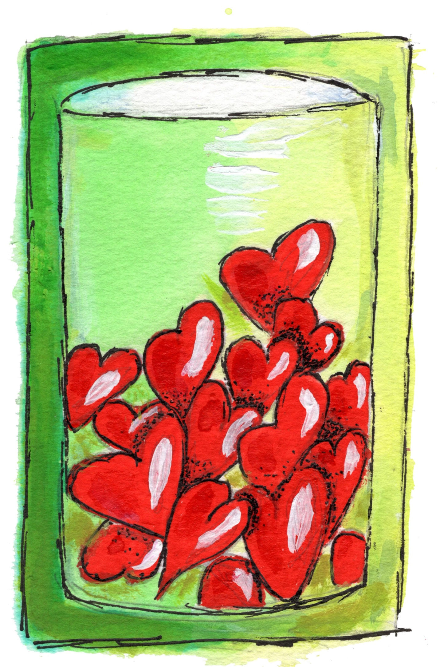 WH 111 GLASS FILLING WITH LOVE