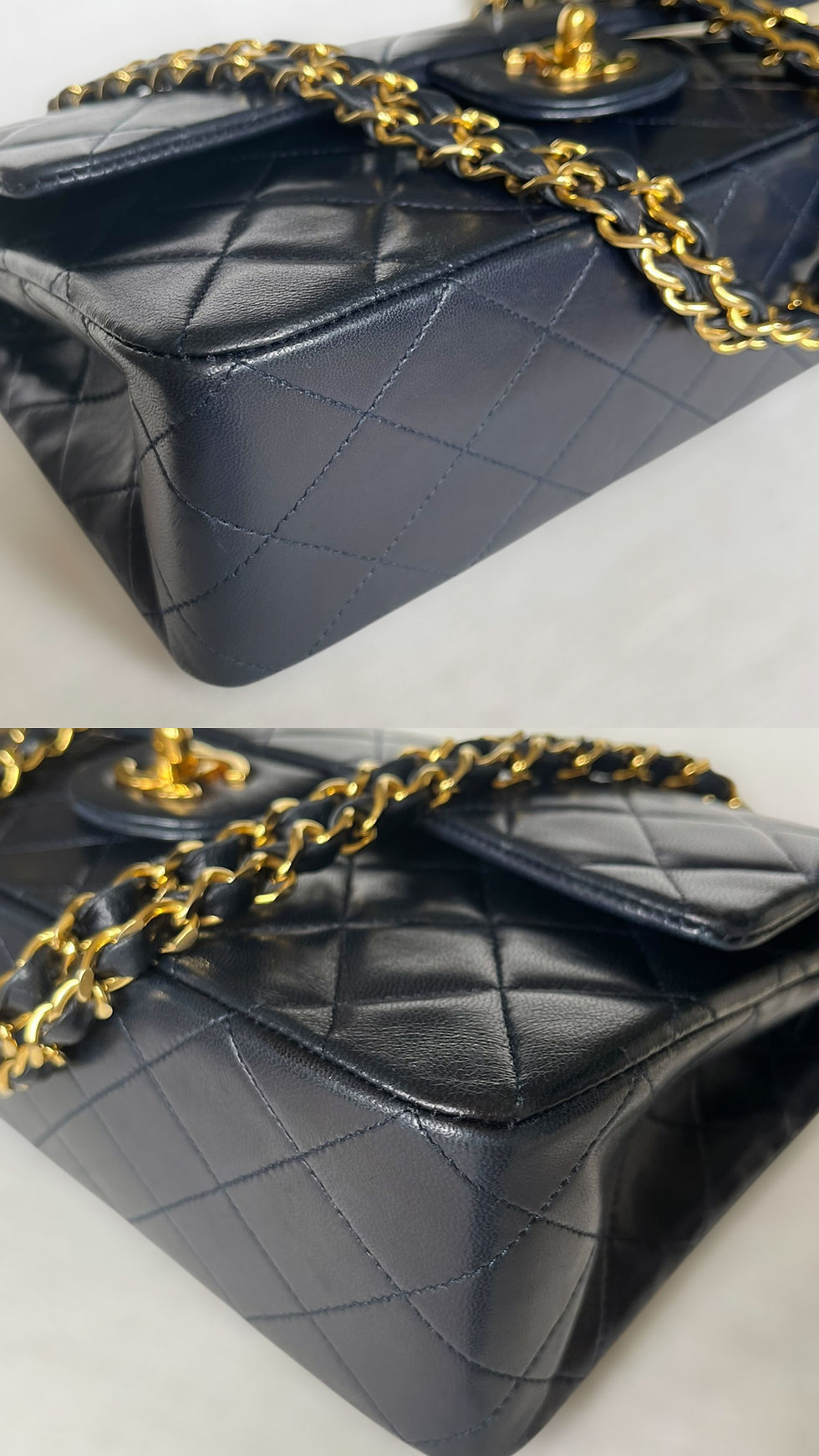 Thumbnail: Chanel Classic Double Flap Medium Midnight Blue