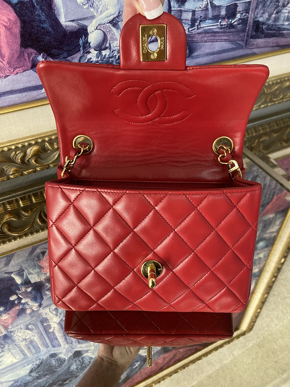 Thumbnail: CHANEL Mini Square Red