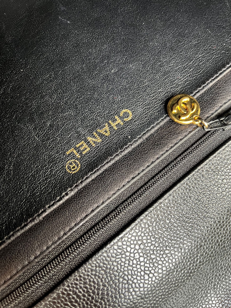 Thumbnail: CHANEL Caviar Vintage Jumbo Classic Flap