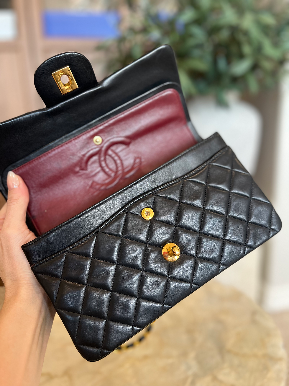 Thumbnail: Chanel Double Classic Flap Size Small