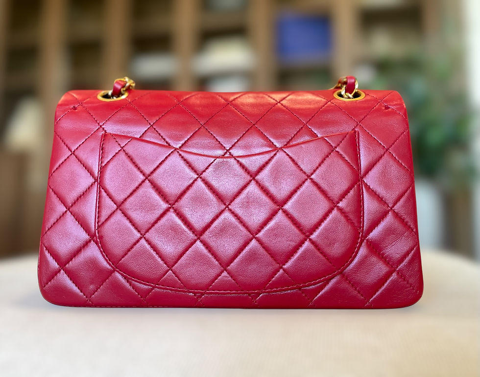Thumbnail: Chanel Red Double Classic Flap Small