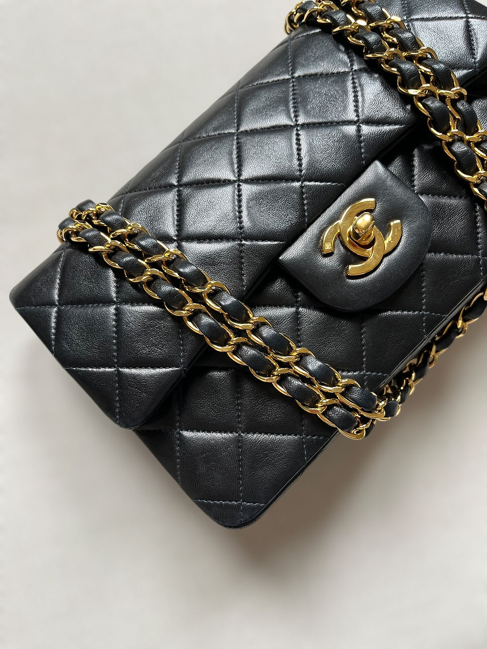 Thumbnail: Chanel Vintage Double Classic Flap Small