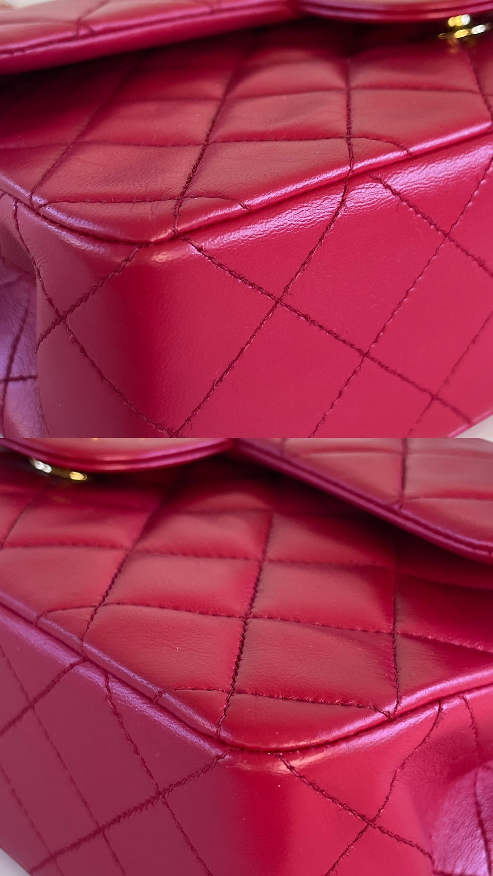 Thumbnail: Chanel Small Classic Flap in Red Lambskin 24K Gold Hardware
