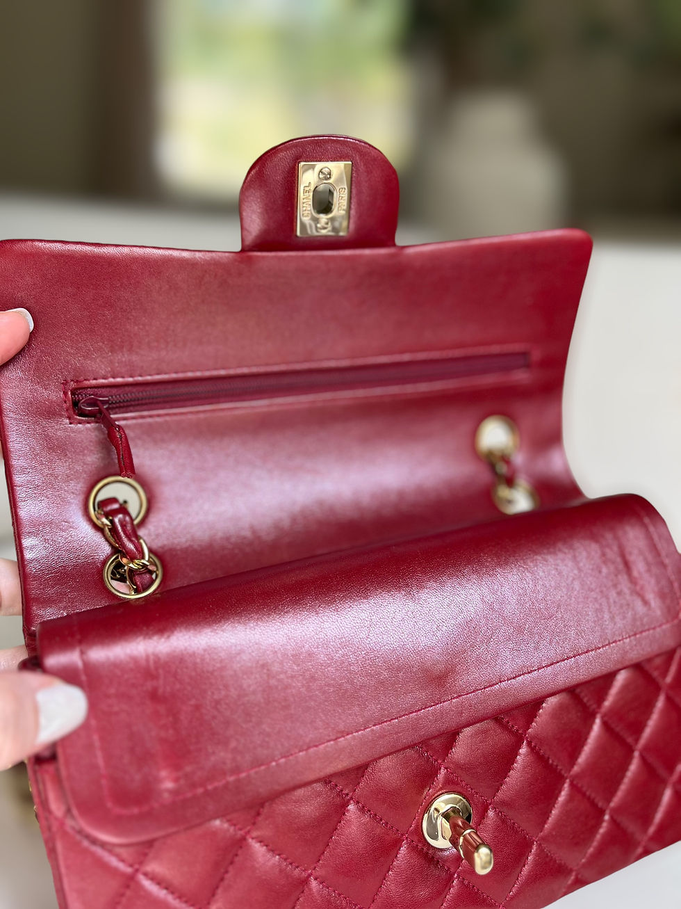 Thumbnail: CHANEL Classic Flap Small Red