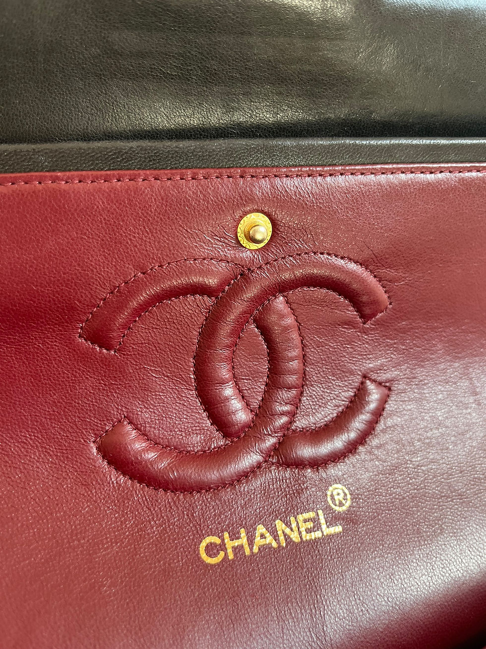 Thumbnail: Chanel Double Classic Flap Size Medium
