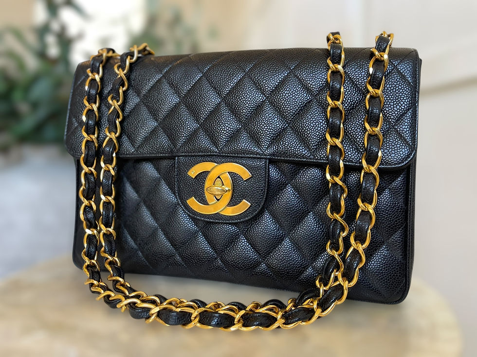 Thumbnail: Chanel Vintage Caviar Jumbo